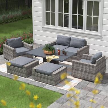 Kordell patio 2025 sectional with cushions